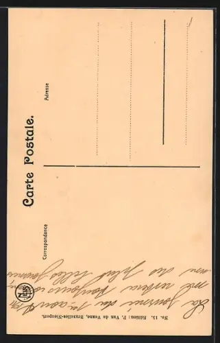 AK Furnes, La ruelle Smisse straat, Strassenpartie