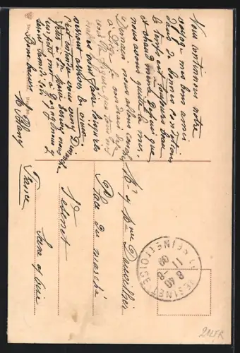 AK Bruges, Rue de l`âne aveugle, Strassenpartie