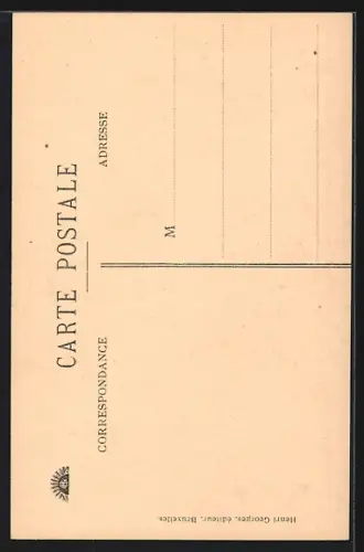 AK Bruges, Rue courte des Foulons, Strassenpartie