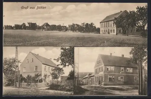 AK Böhlen / Grimma, Ortspartien, Ortsansicht