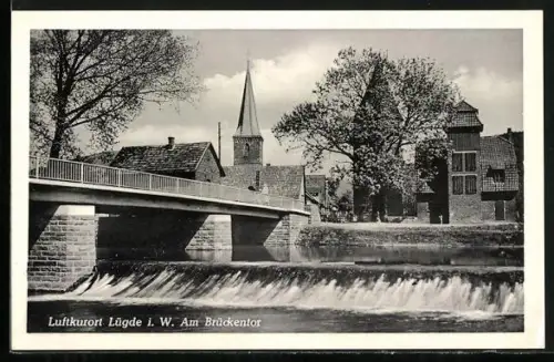 AK Lügde, Wasserschwelle am Brückentor