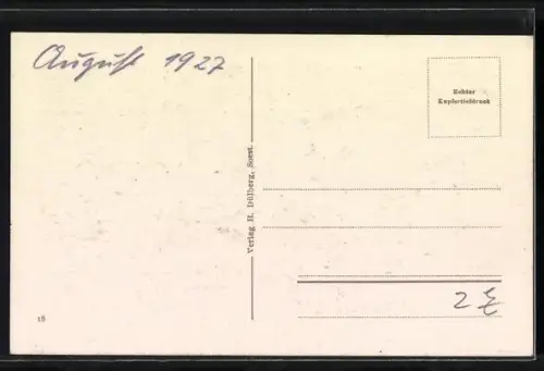 AK Soest i. W., Rathaus mit Strassenpartie 1927