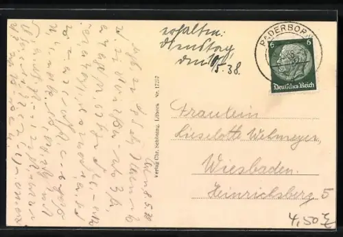 AK Paderborn, Rathaus Vorderansicht