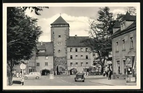 AK Villingen / Schwarzwald, Strassenkreuzung vorm Riet-Tor