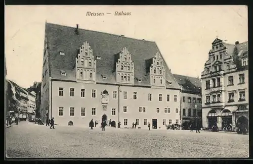 AK Meissen / Elbe, Rathaus