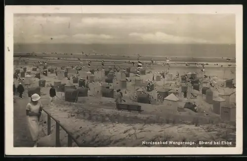 AK Wangerooge, Strand bei Ebbe