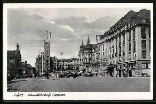 AK Erfurt, Hauptbahnhofs-Vorplatz