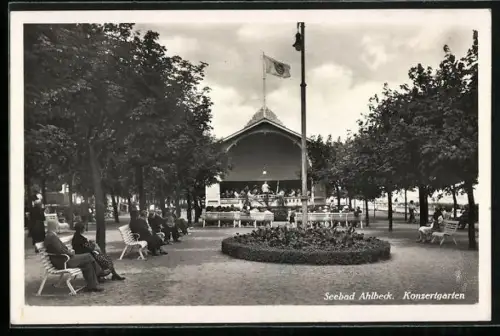 AK Ahlbeck / Ostseebad, Konzertgarten