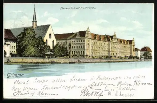 AK Grimma, Fürstenschule mit Klosterkirche