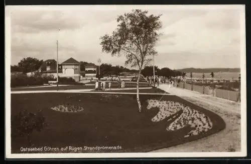 AK Göhren auf Rügen, Strandpromenade