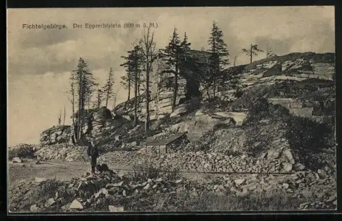 AK Epprechtstein /Fichtelgebirge, Blick zum Epprechtstein