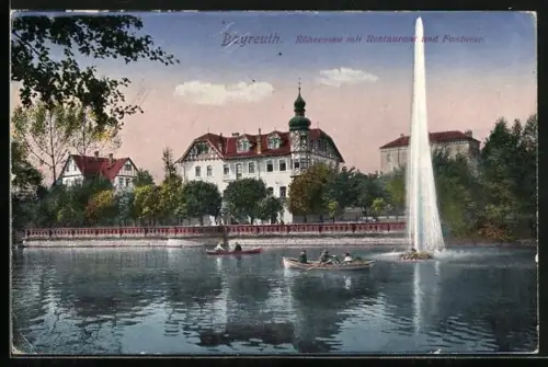 AK Bayreuth, Röhrensee mit Restaurant