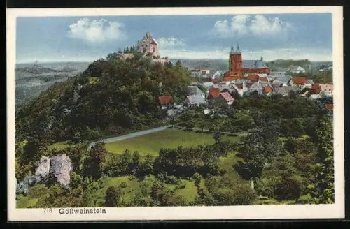 AK Gössweinstein, Ortsansicht mit Kirche