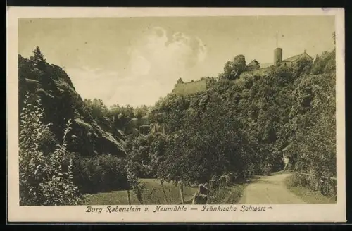 AK Neumühle / Bayreuth, Fränkische Schweiz, Burg Rabenstein