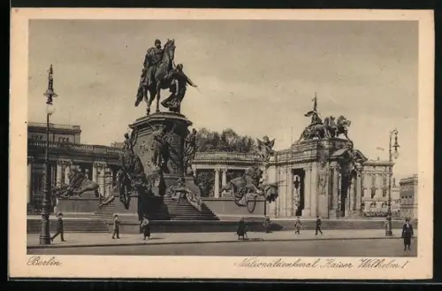AK Berlin, Nationaldenkmal Kaiser Wilhelm I
