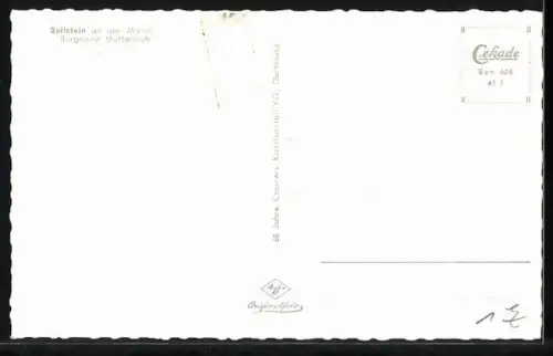 AK Beilstein an der Mosel, Burganlage Metternich