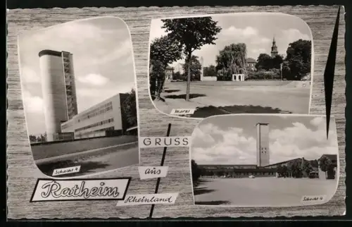 AK Ratheim /Rheinland, Schacht 4, Markt