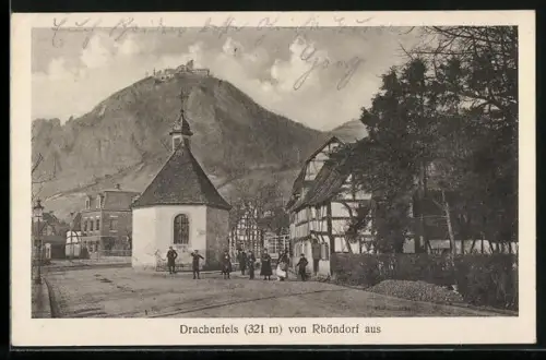 AK Rhöndorf, Blick zum Drachenfels