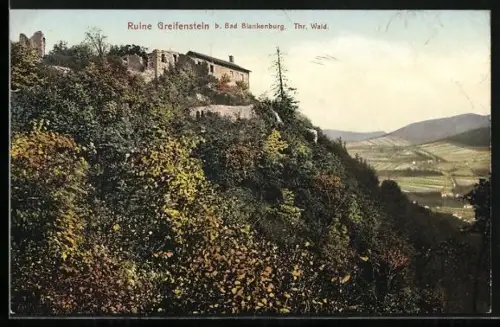AK Bad Blankenburg /Thr. Wald, Ruine Greifenstein