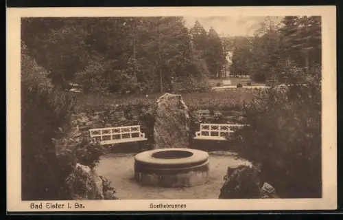 AK Bad Elster i. Sa., Goethebrunnen