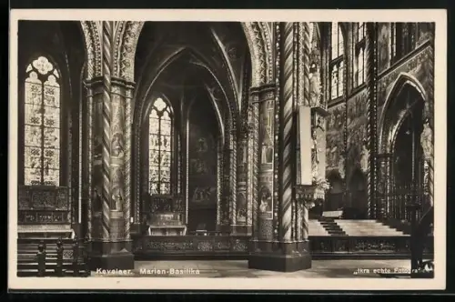 AK Kevelaer, Marien-Basilika, Innenansicht