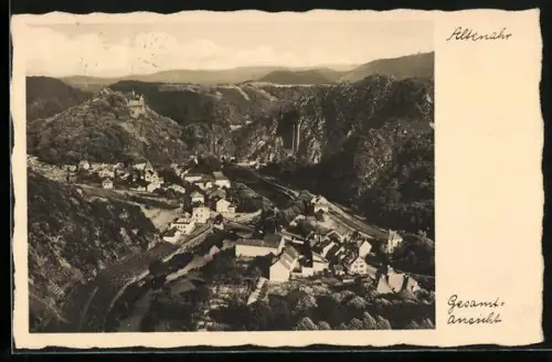 AK Altenahr, Ortsansicht aus der Vogelschau