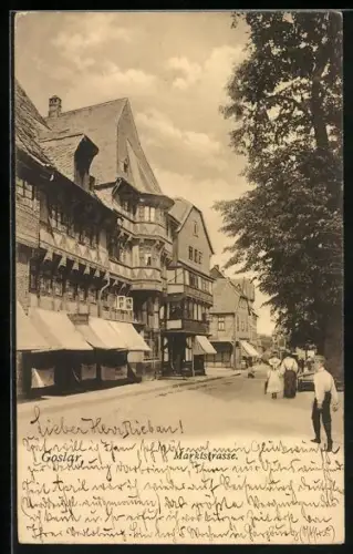 AK Goslar, Marktstrasse