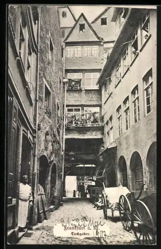AK Alt-Frankfurt, Tuchgaden mit Anwohnern