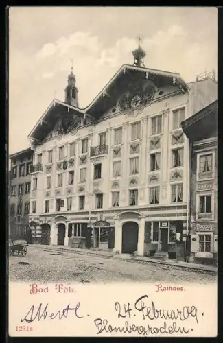 AK Bad Tölz, Blick auf das Rathaus