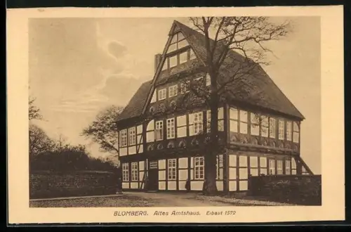 AK Blomberg / Lippe, Altes Amtshaus am Pideritzplatz