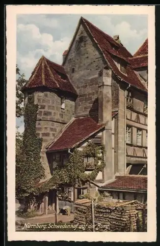 AK Nürnberg, Schwedenhof auf der Burg