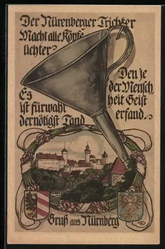 AK Nürnberg, Burg, Nürnberger Trichter
