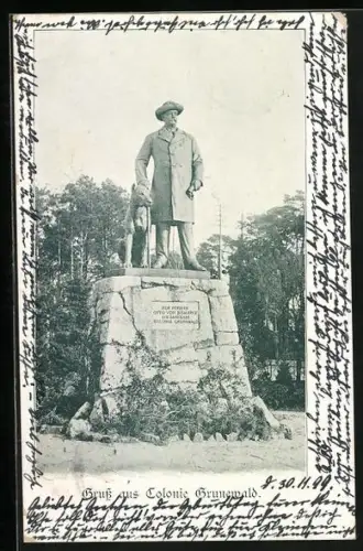 AK Berlin-Grunewald, Fürst Otto von Bismarck Denkmal