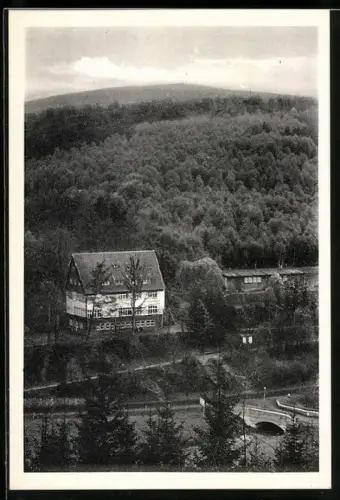 AK Köttingen / Rhld., Jugendherberge aus der Vogelschau