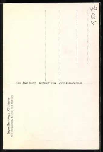 AK Köttingen / Rhld., Jugendherberge aus der Vogelschau