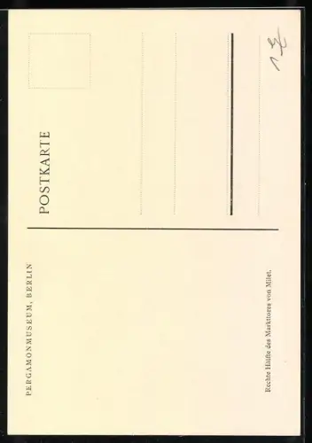 AK Berlin, Pergamonmuseum, Erste Hälfte des Markttores von Milet