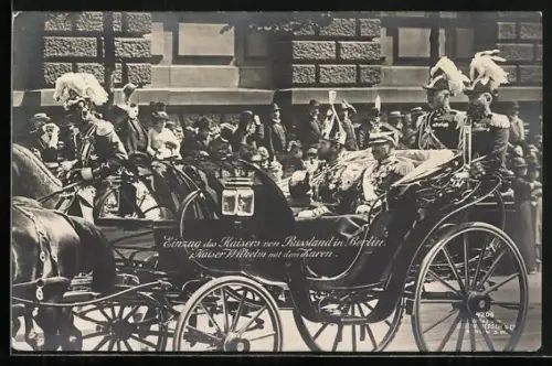 AK Berlin, Zar Nikolaus II. von Russland und Kaiser Wilhelm II.