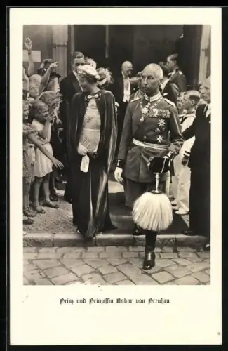 AK Prinz und Prinzessin Oskar von Preussen