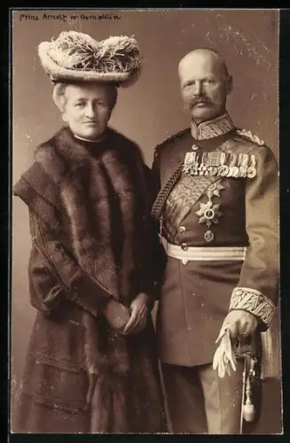 AK Prinz Arnold von Bayern m. Gemahlin