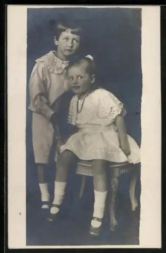 AK Kinder des Prinzen Franz von Bayern, Ludwig und Maria