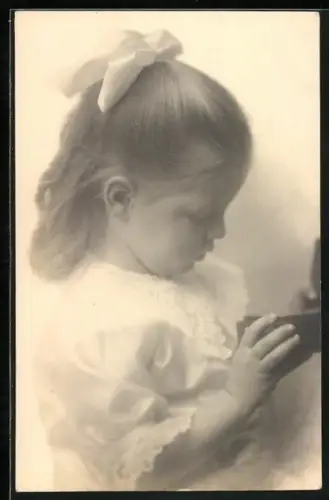 AK Prinzessin Maria von Bayern mit weisser Schleife im Haar