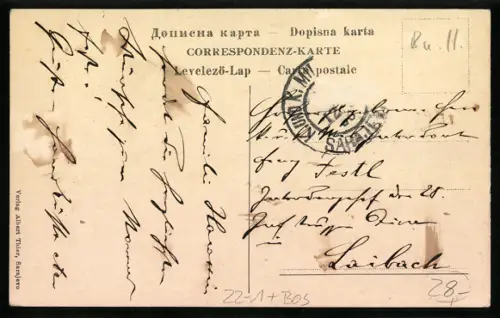 AK Sarajevo, Der Israelitische Tempel, Synagoge