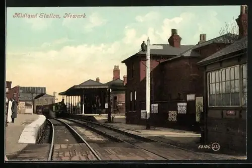 AK Newark, Midland Station, Bahnhof