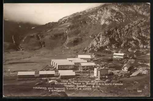 AK Le Châtelard, Usine hydro-electrique de Barberine, Entreprise des Travaux du Barrage et de la Galerie d`amenee