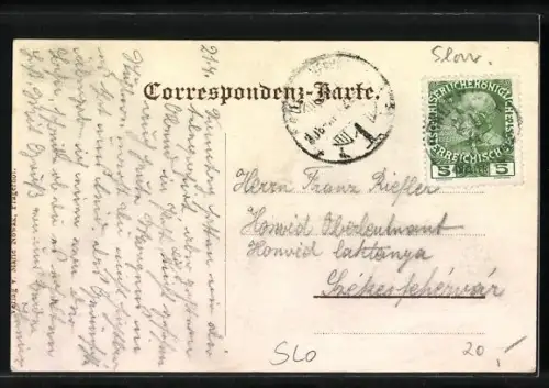 AK Pragerhof, Passanten in der Bahnhofstrasse