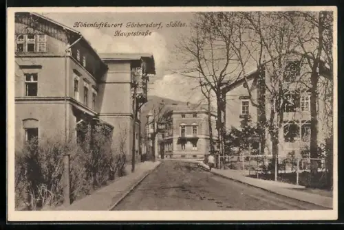 AK Görbersdorf /Schles., Partie in der Hauptstrasse