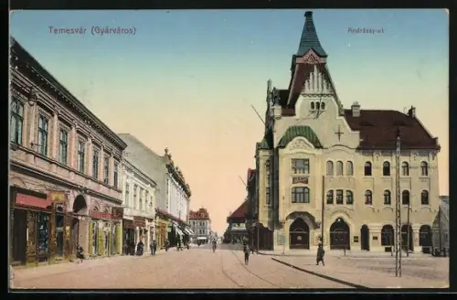 AK Temesvár /Gyárváros, Andrassy-ut