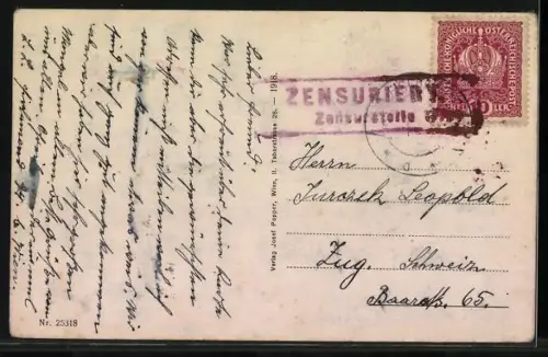 AK Fischamend, Flieger über dem Ort