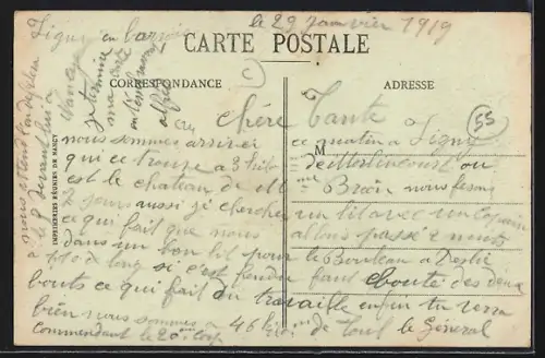 AK Ligny-en-Barrois, Rue de Neufchâteau