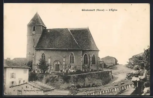 AK Génicourt, l'Eglise